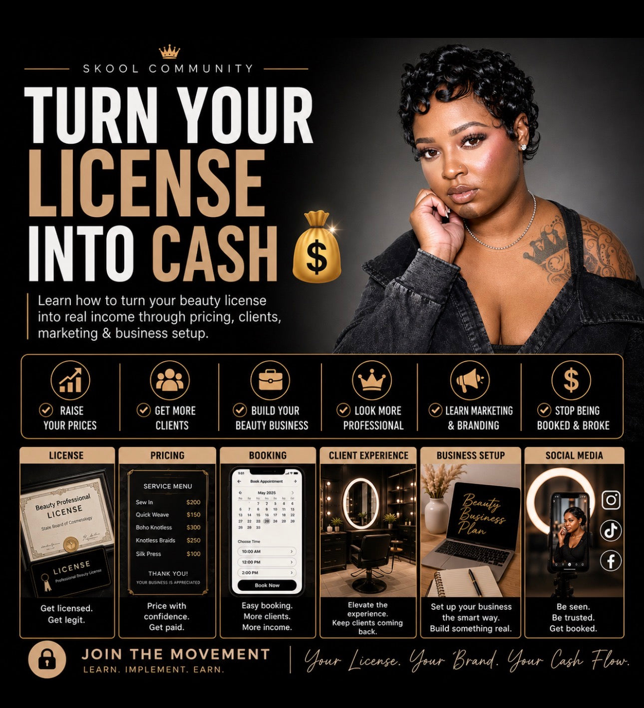 Skool Community - TURN YOUR LICENSE INTO CASH