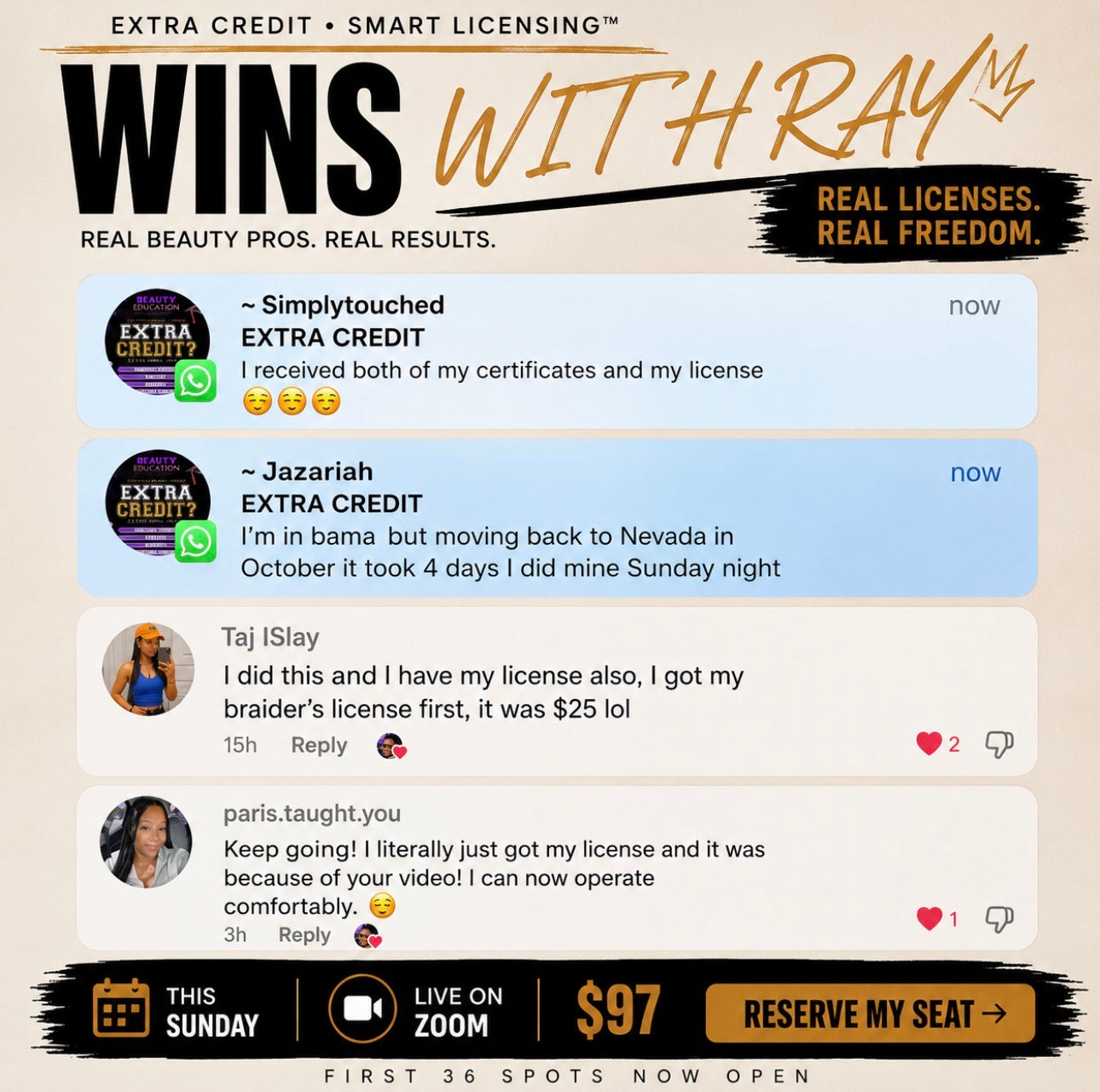 LICENSE WITH ME — LIVE