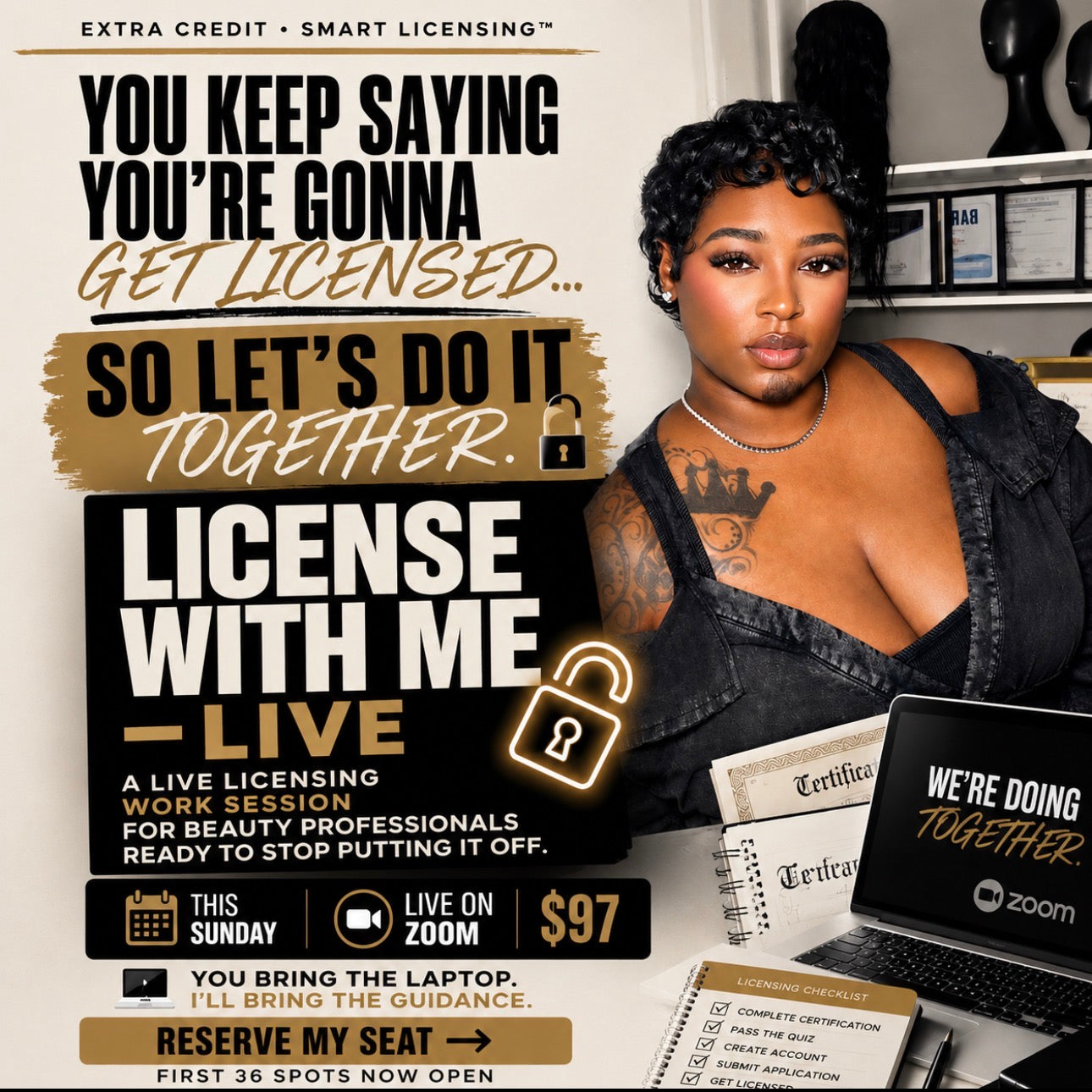 LICENSE WITH ME — LIVE