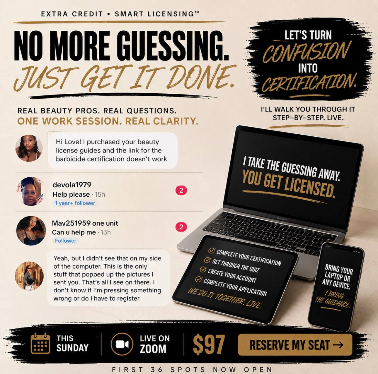 LICENSE WITH ME — LIVE